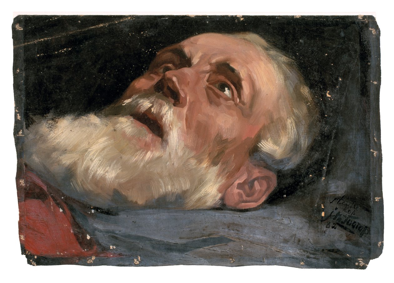 Chef för en gammal man (studie) 1882 (olja på duk) av Jan Toorop
