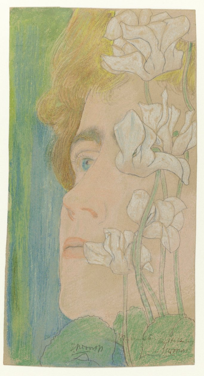 Daisy, ca 1900 av Jan Toorop