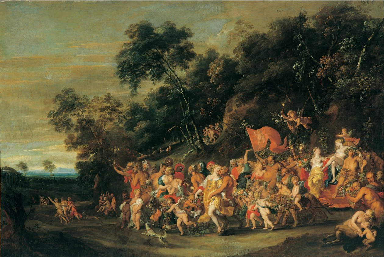 The Triumph of Bacchus, c.1650 (olja på duk) av Jan Thomas van Ieperen
