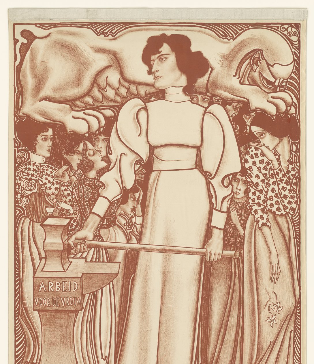 Arbete för kvinnan. Massor av National Exhibition of Women