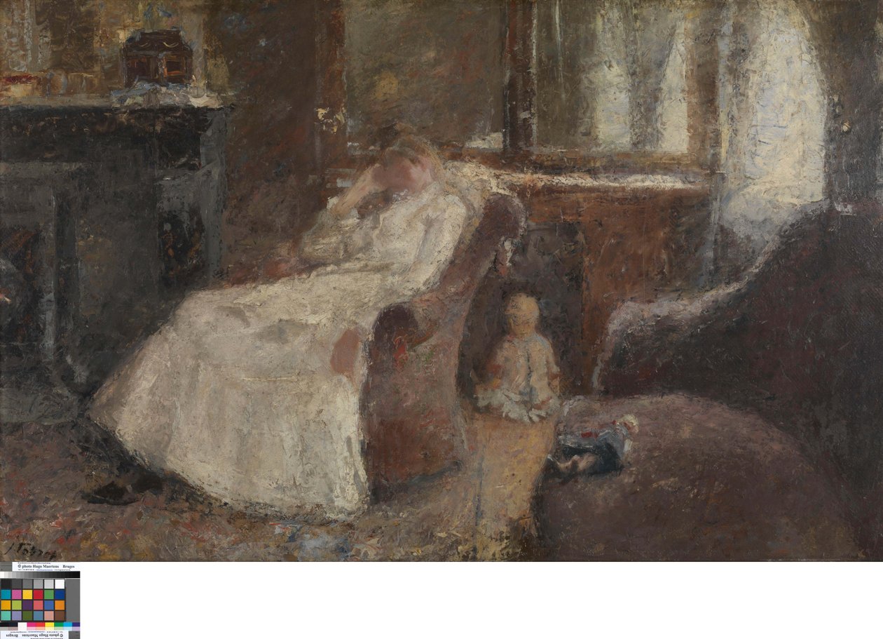 Holländska: Annie Hall i Lissadell, Kenley Kvinna_i_vit av Jan Toorop