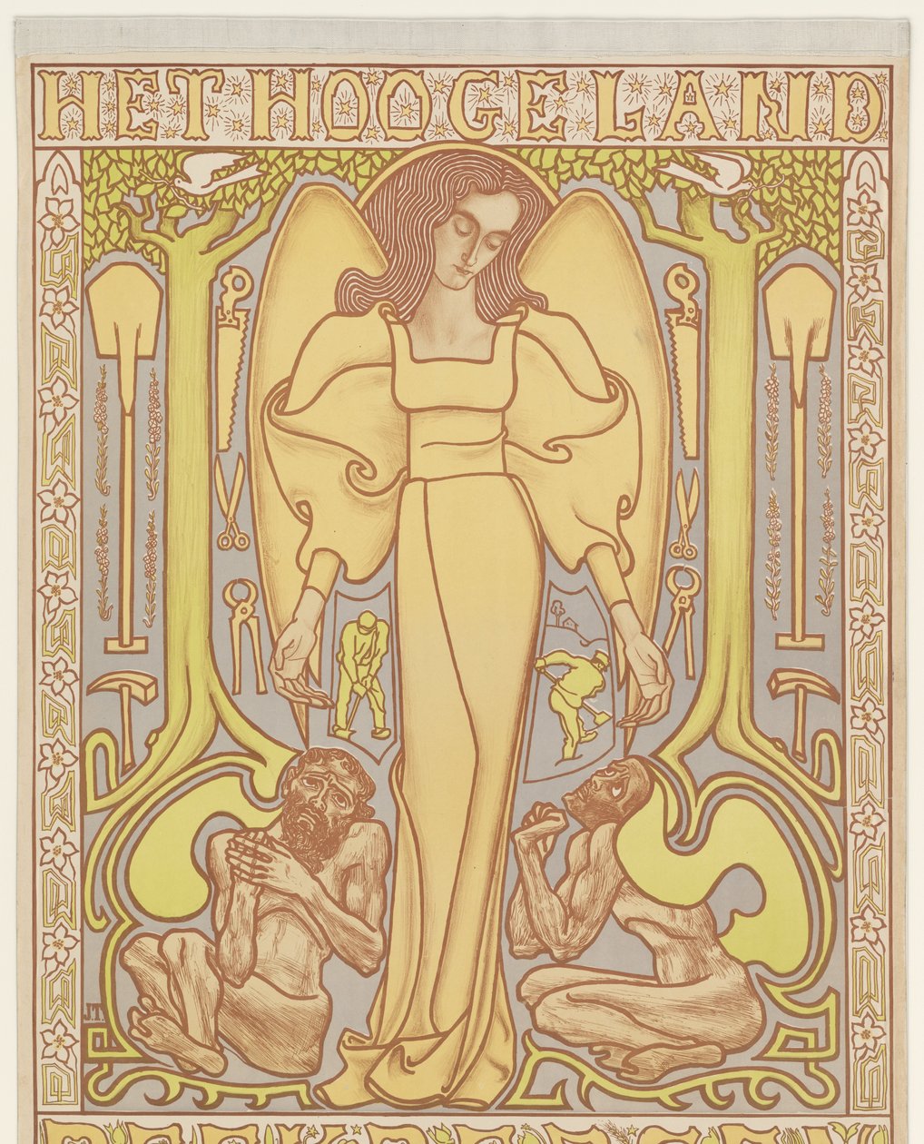 Det höga landet. Beekbergen (titel på objekt) av Jan Toorop