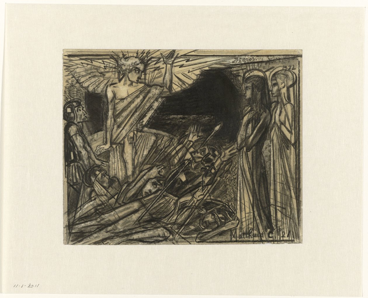 Maria vid graven tilltalad av en ängel av Jan Toorop