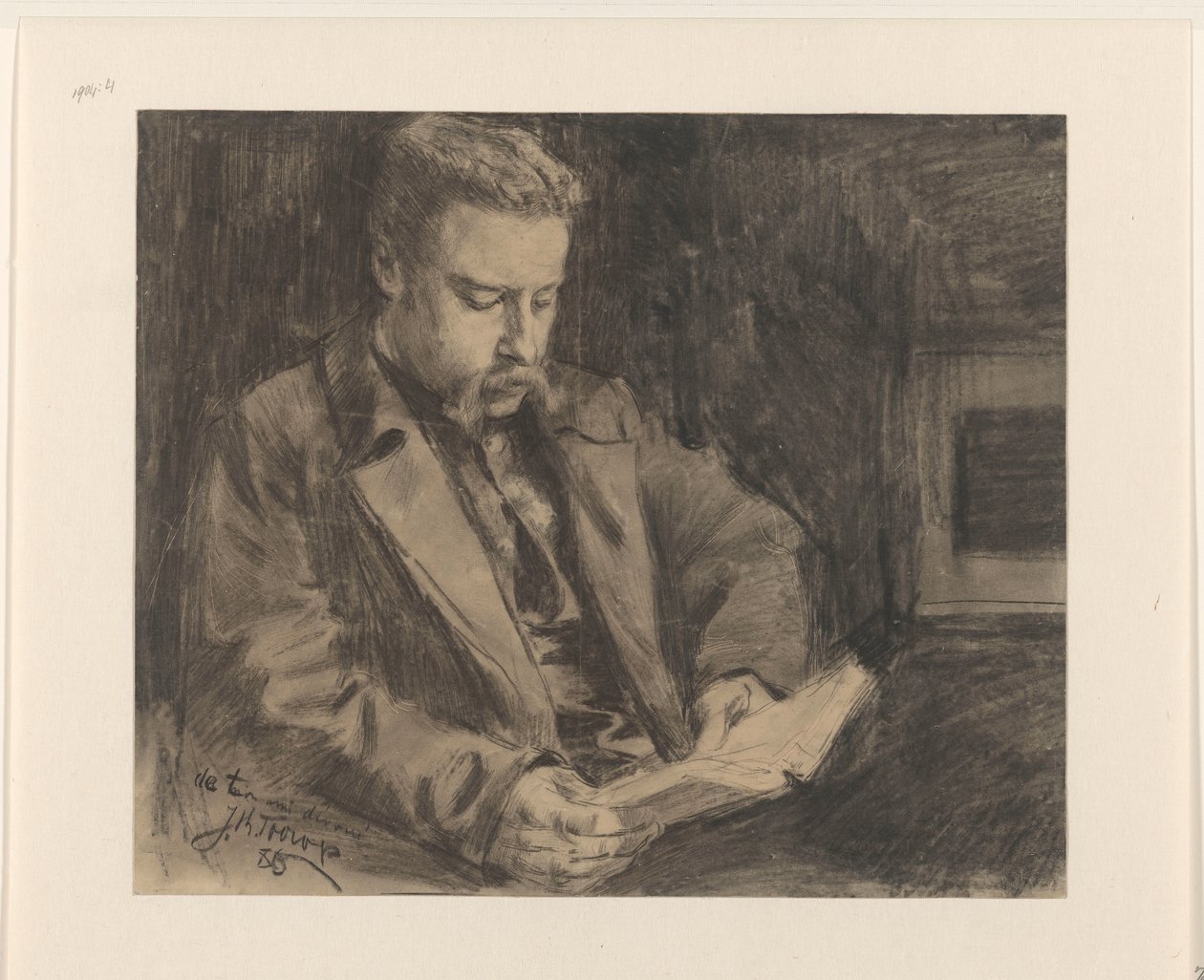 Porträtt av Engelbert van Bevervoorde, guvernör i Muiden av Jan Toorop