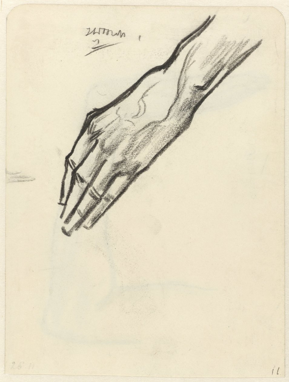 Studie av en hand av Jan Toorop