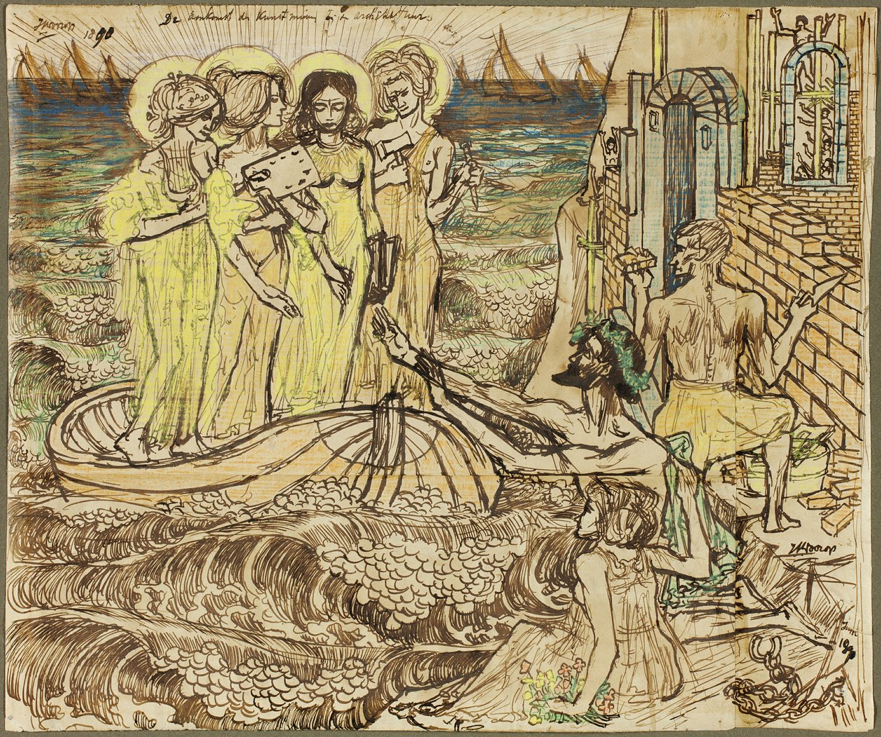 Konstmusernas ankomst till arkitekturen av Jan Toorop