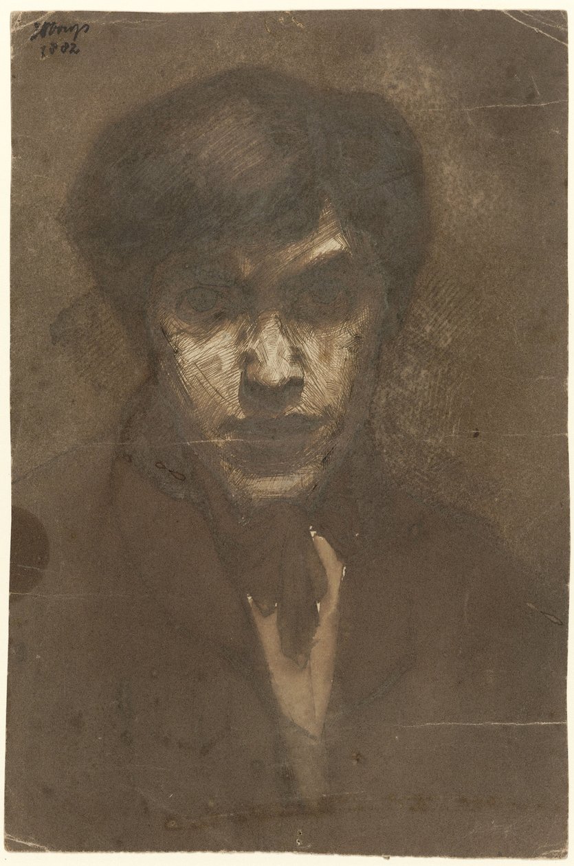 Självporträtt av målaren Jan Toorop av Jan Toorop