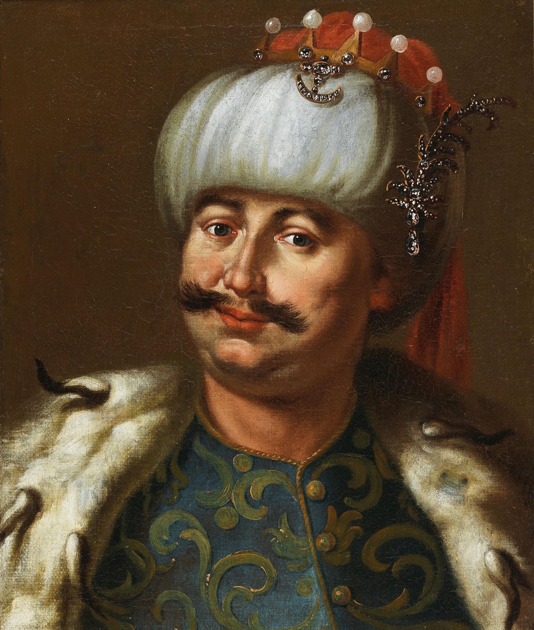 John III Sobieski, kung av Polen, klädd som en osmansk sultan. av Jan Tricius