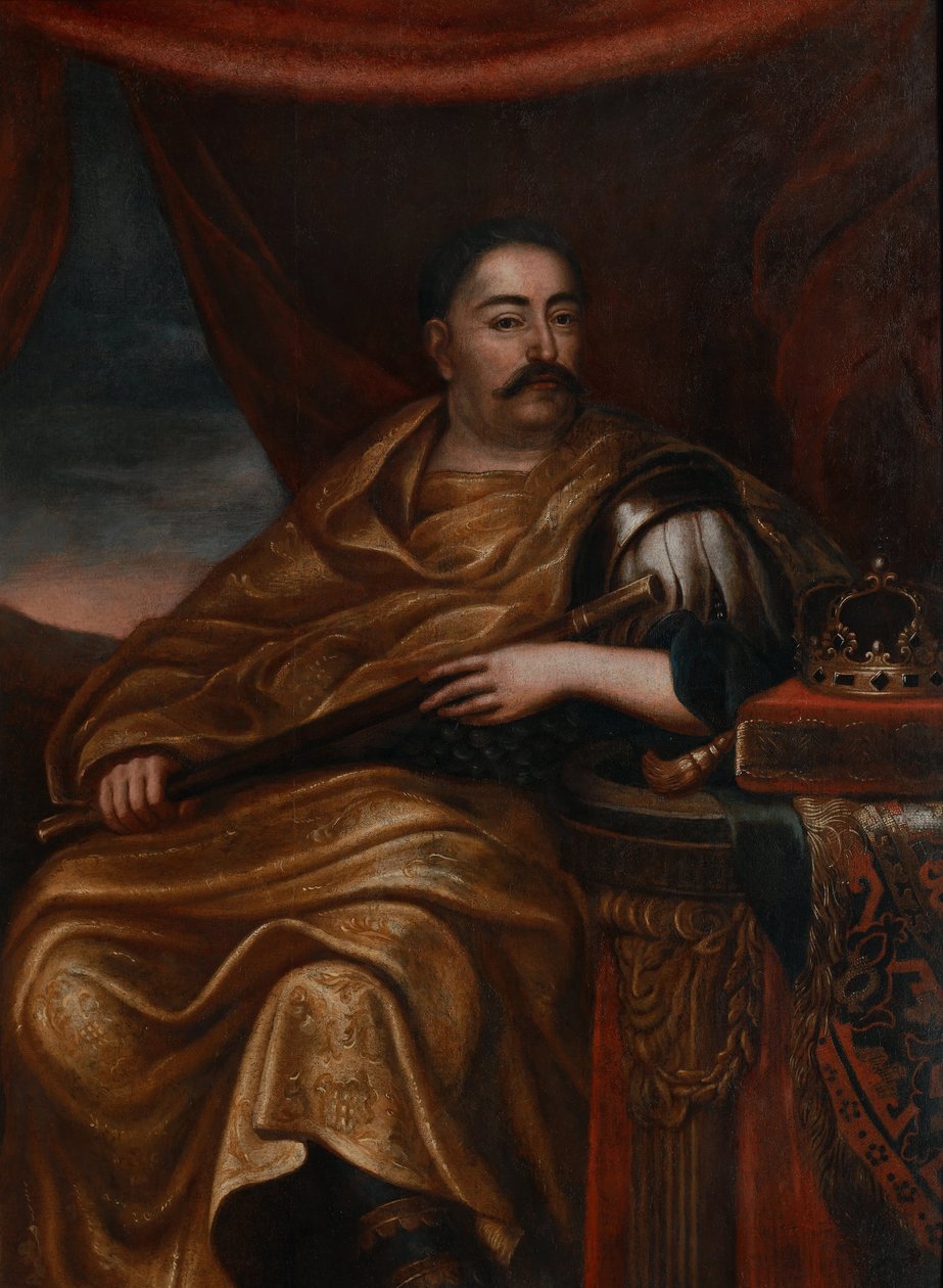 Porträtt av John III Sobieski 1629-1696, kung av Polen och storhertig av Litauen av Jan Tricius