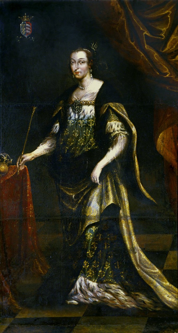 Porträtt av drottning Jadwiga. av Jan Tricius