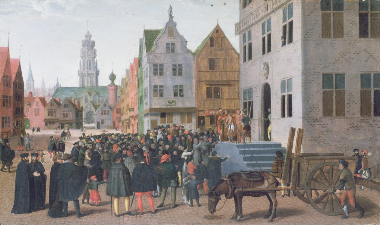 Ecce Homo (Kristus visad för folket) c.1565 (olja på duk) av Jan Van Wechelen