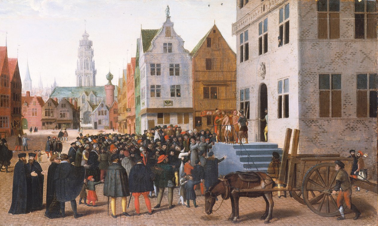 Ecce Homo (olja på trä) av Jan Van Wechelen