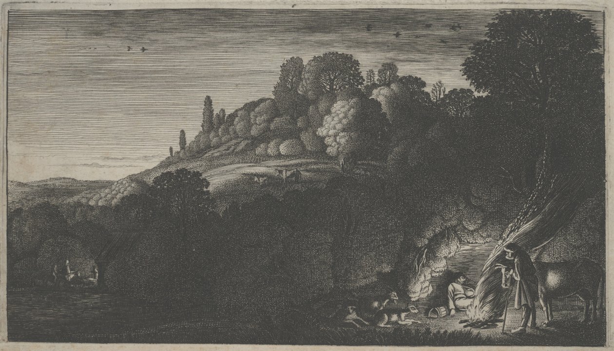 Flygningen till Egypten (gravyr) av Jan Van de II Velde