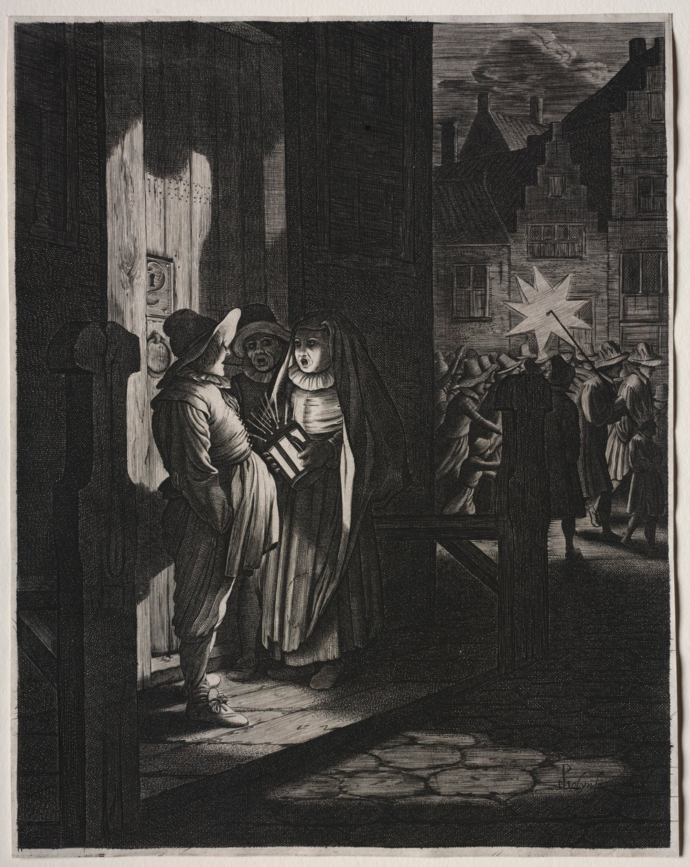 Kings Star, A Night Piece, 1630. av Jan Van de Velde