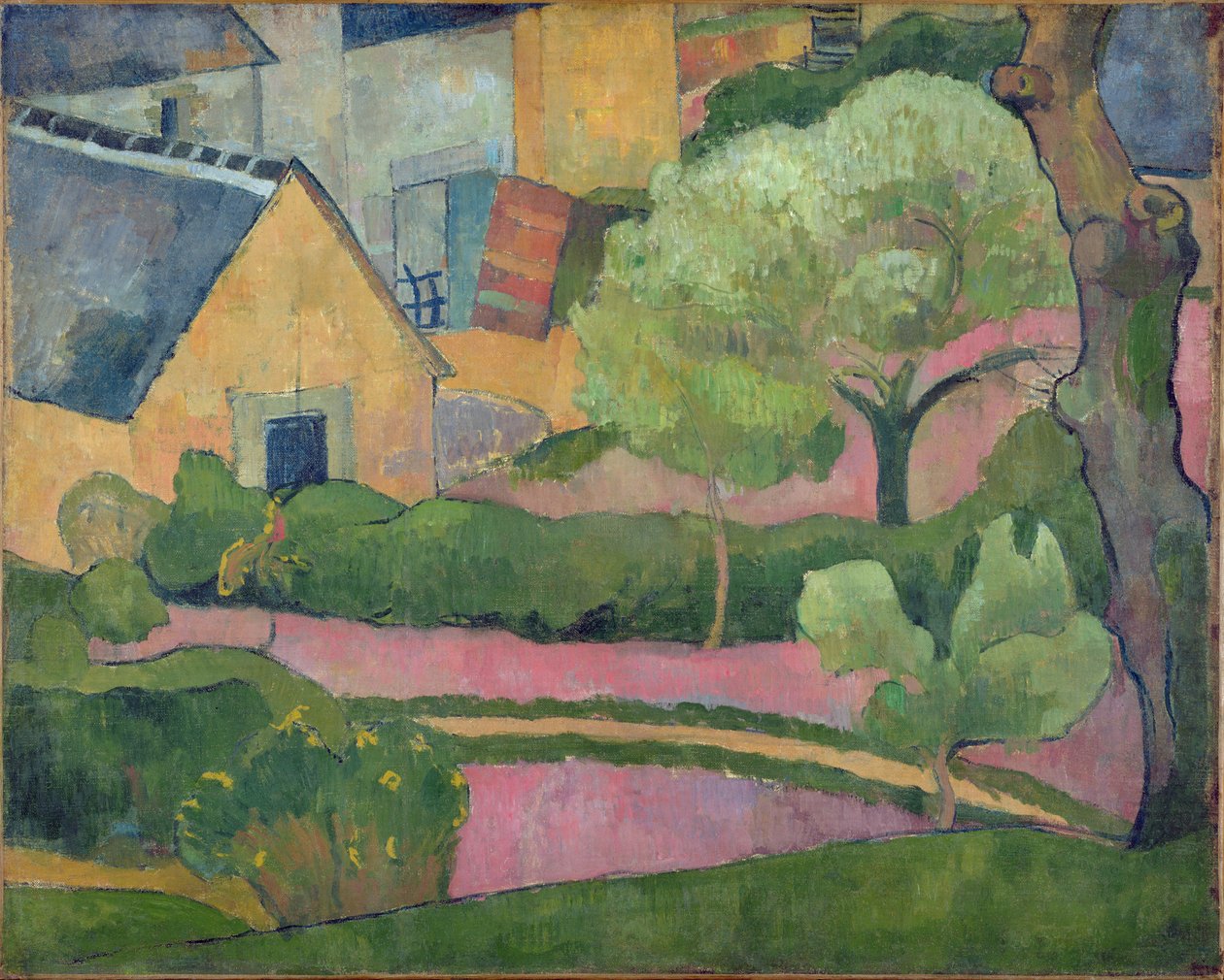 Gårdsgård på Le Pouldu, ca 1892 (olja på duk) av Jan Verkade