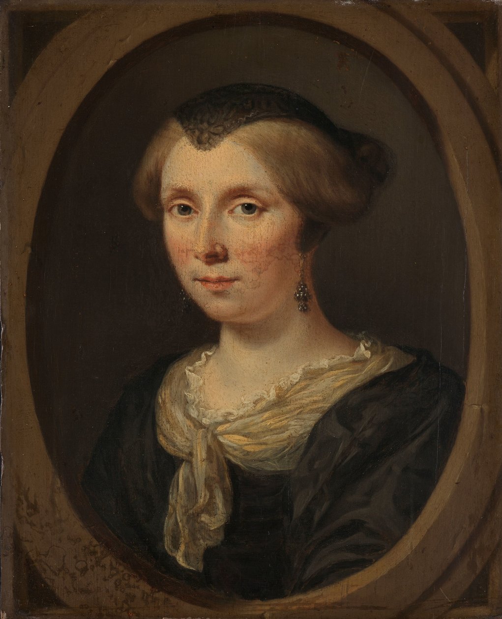 Porträtt av Margaretha Verkolje, Reinier Couturiers hustru av Jan Verkolje (I)