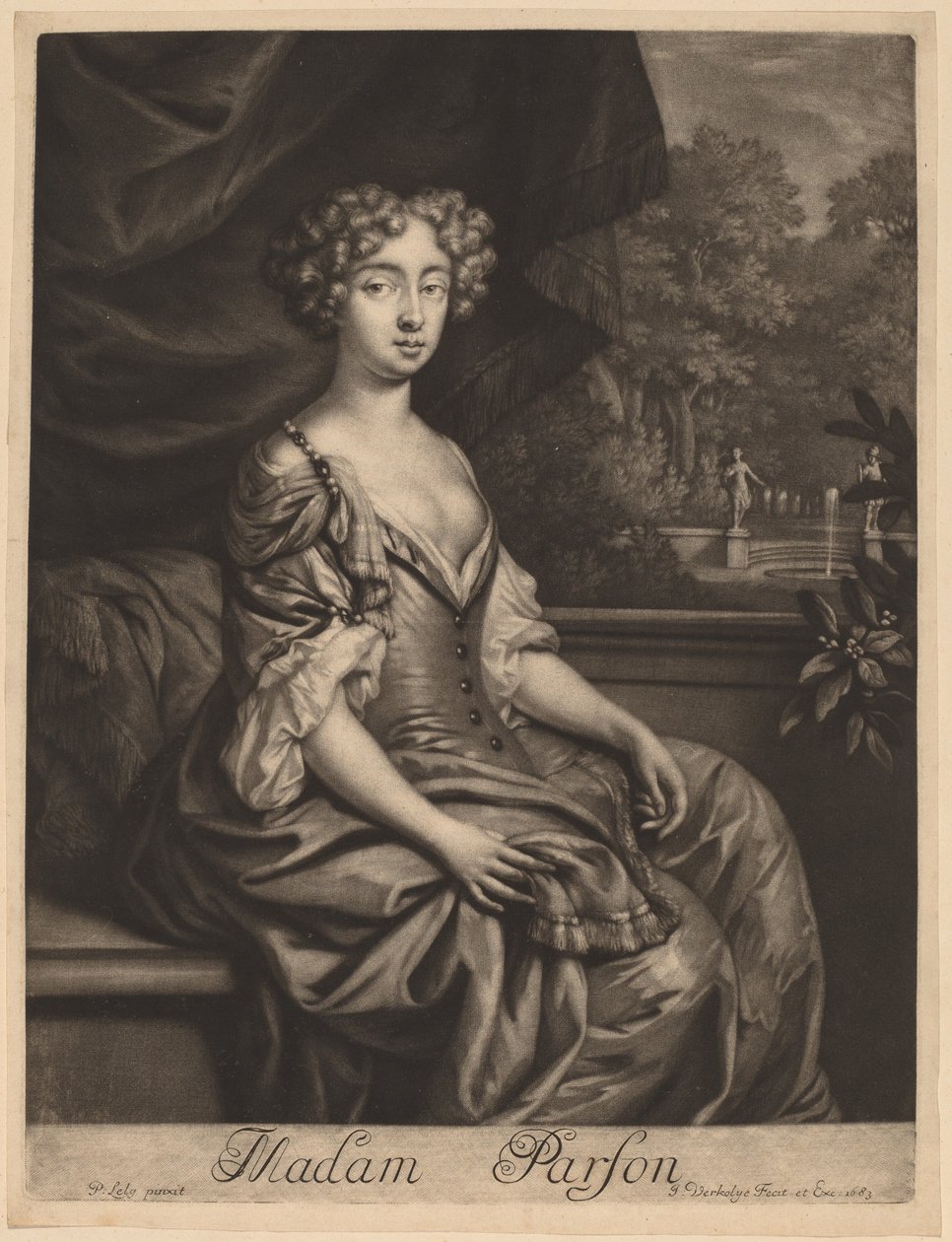 Fru Parson av Jan Verkolje I after Sir Peter Lely