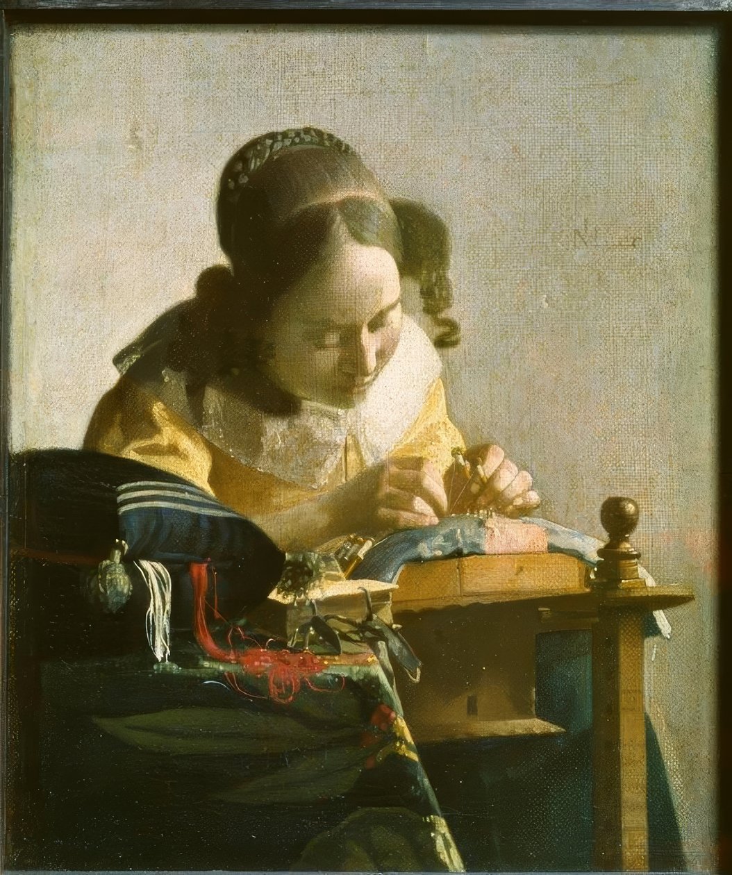 Spetsmakaren av Jan Vermeer van Delft