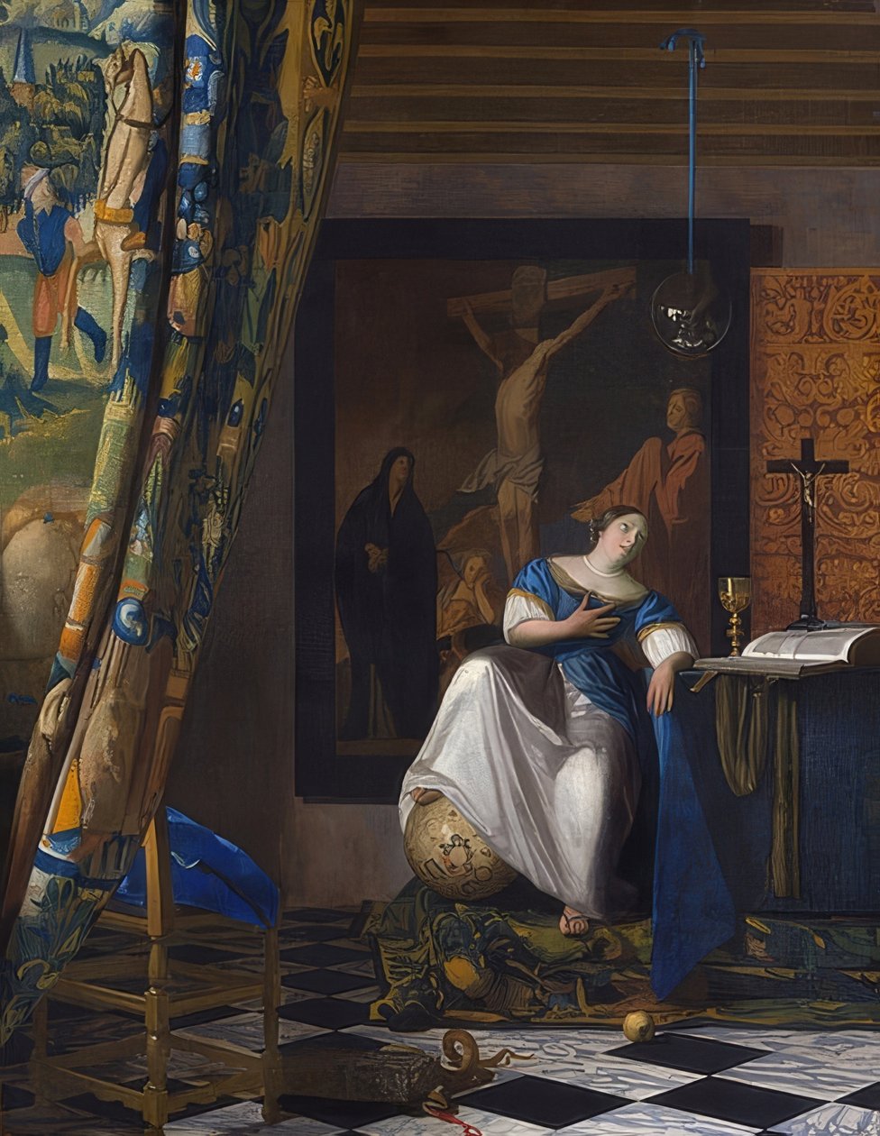 Allegori om tro. Omkring 1670-72 av Jan Vermeer van Delft