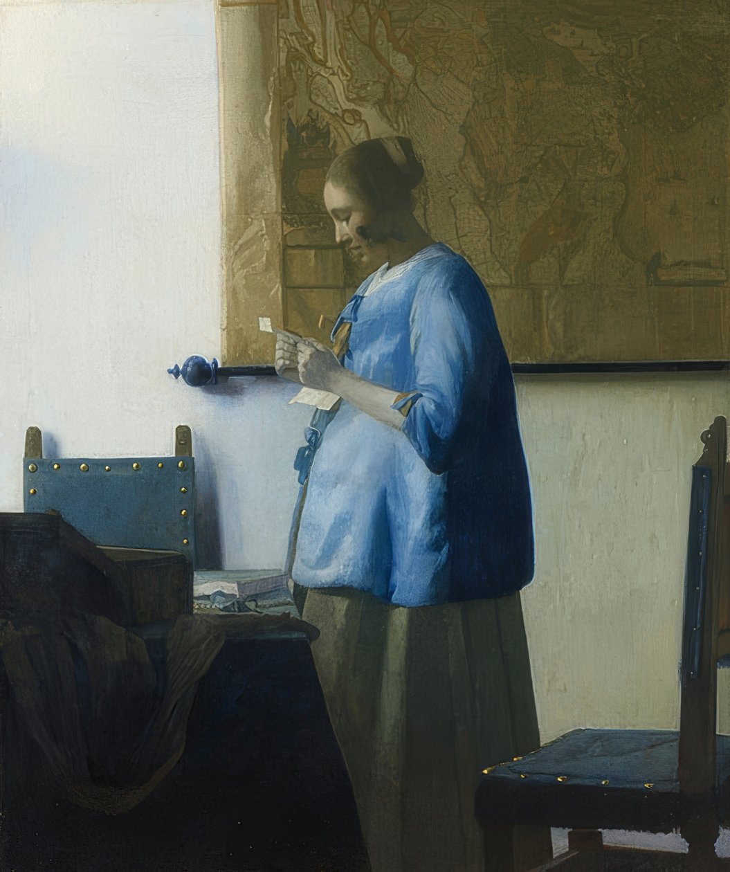 Brevläsaren. Omkring 1663 av Jan Vermeer van Delft