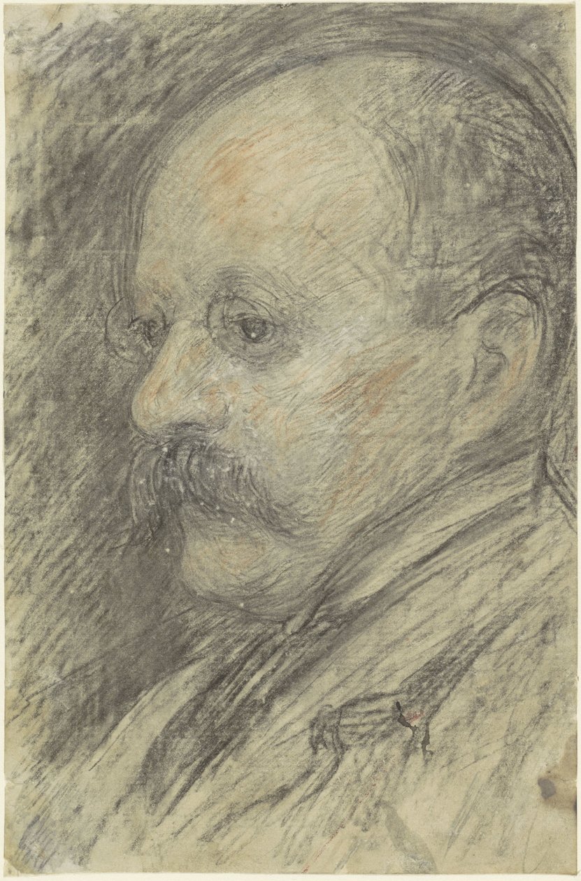 Porträtt av konstnären Cornelis Veth (?) av Jan Veth (possibly)