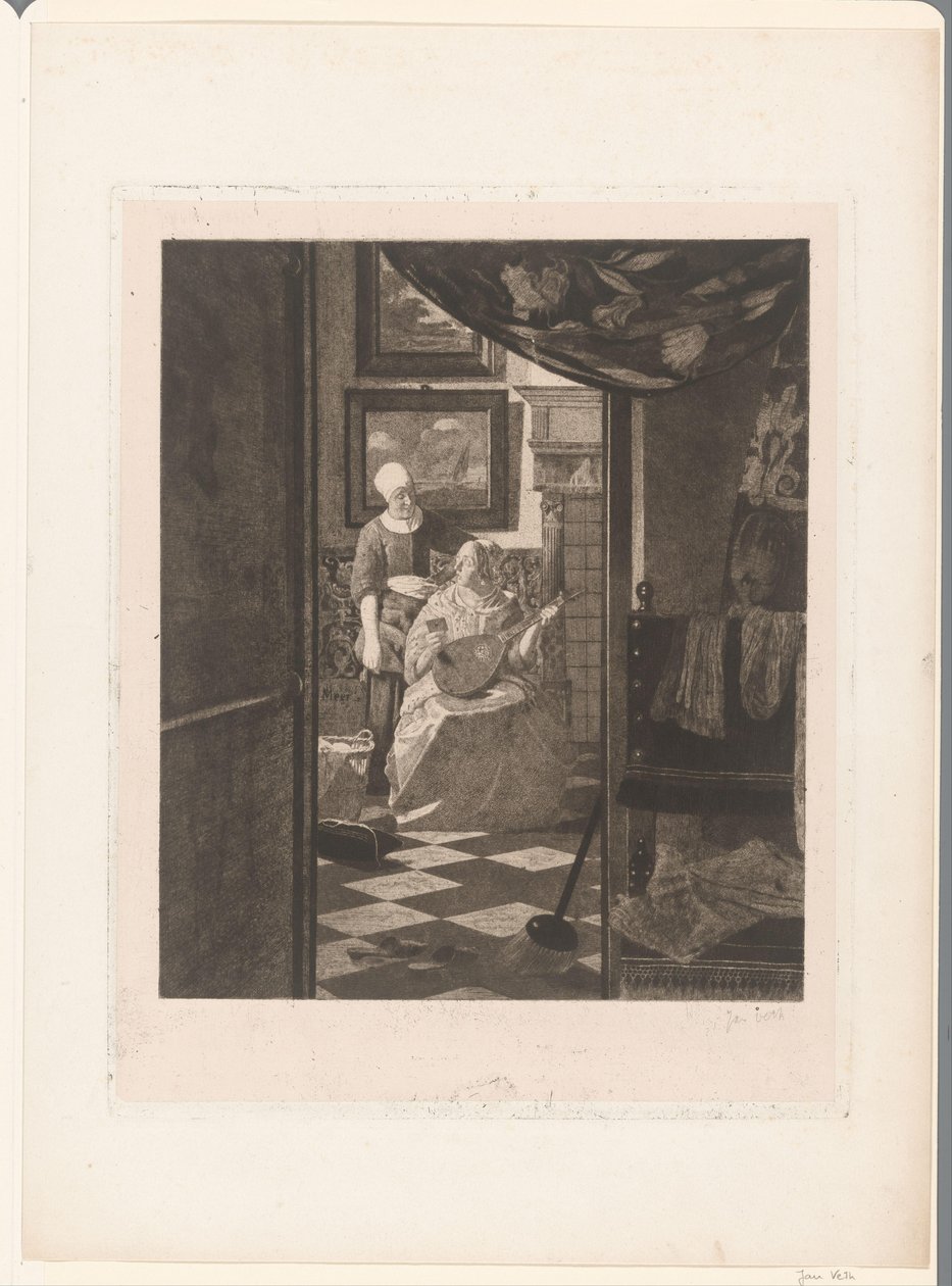 Kärleksbrevet (originaltitel) av Jan Veth (signed by artist)