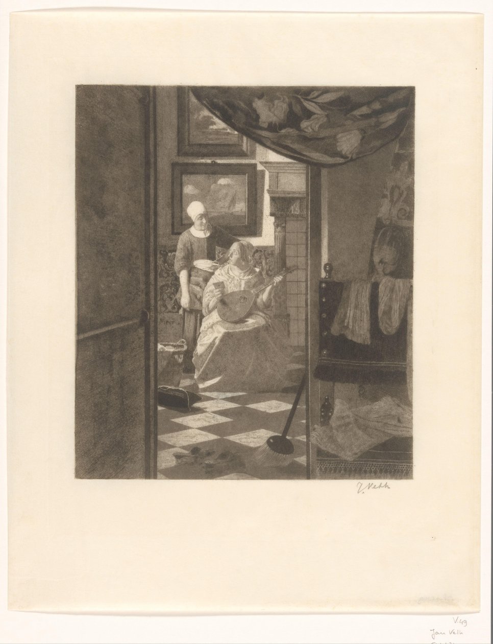Kärleksbrevet (originaltitel) av Jan Veth (signed by artist)