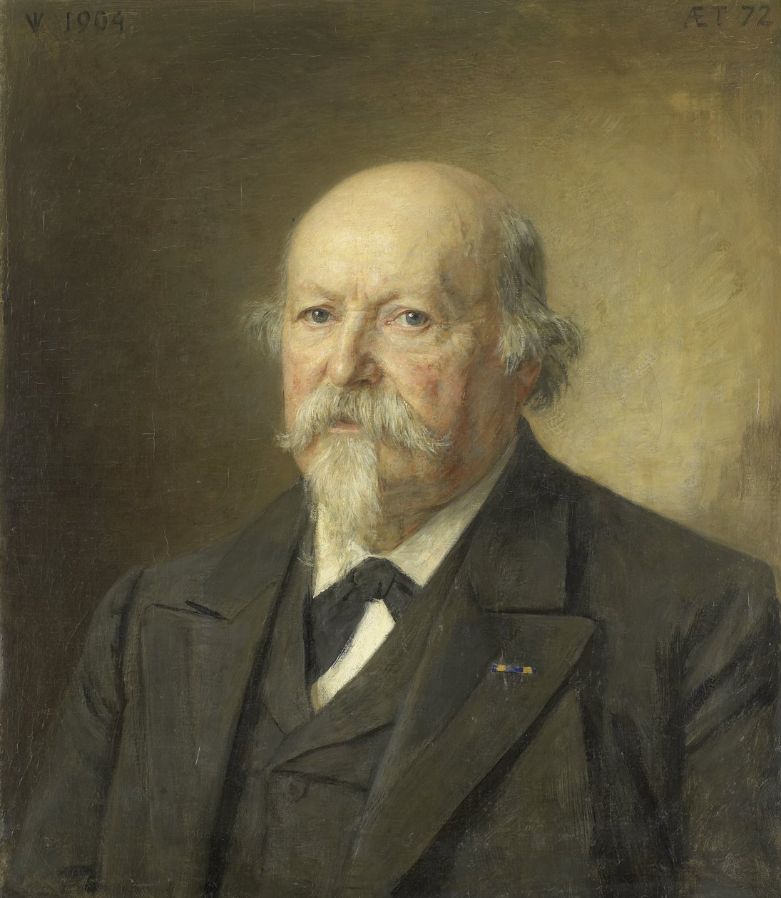 Johan Philip van der Kellen (1831-1906). Direktör för statens tryckeri (1876-96) av Jan Veth (signed by artist)