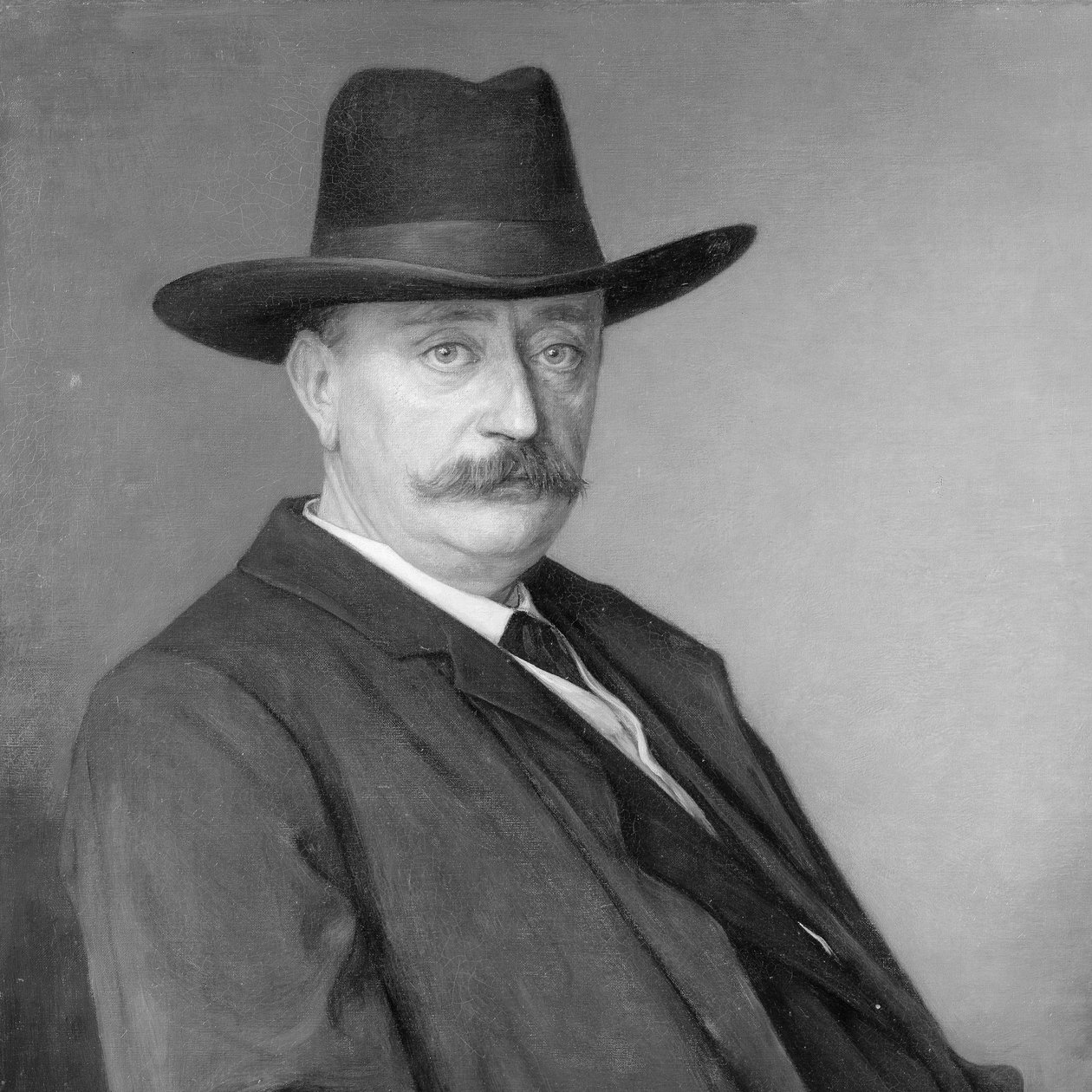 Johannes Martinus Messchaert (1857-1922). Sångare och sångpedagog av Jan Veth (signed by artist)