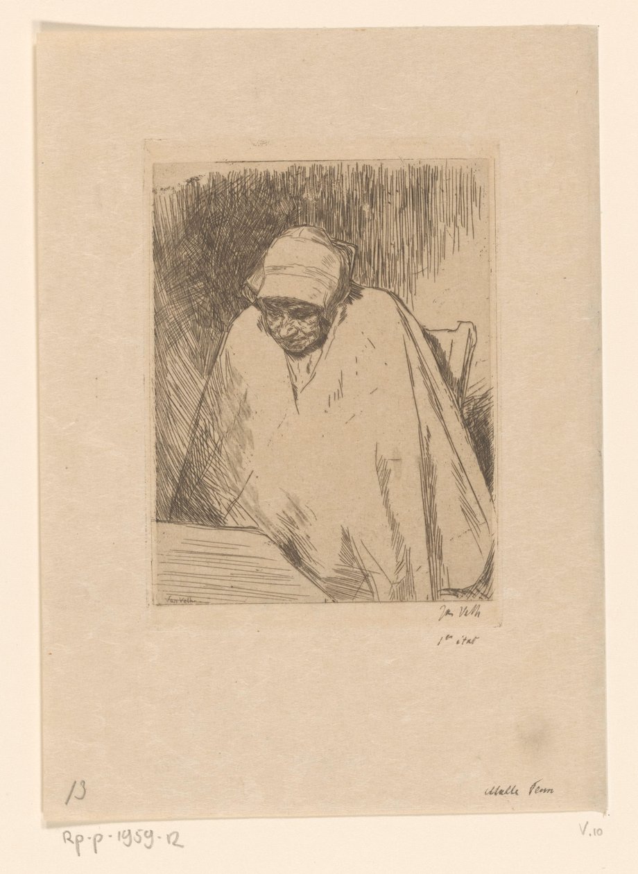 Malle Teun (originaltitel på objekt) av Jan Veth (signed by artist)