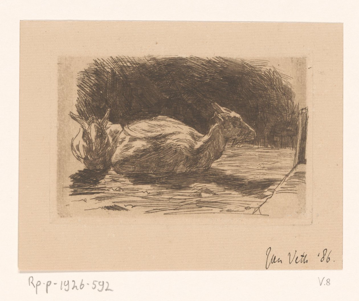 Två getter av Jan Veth (signed by artist)