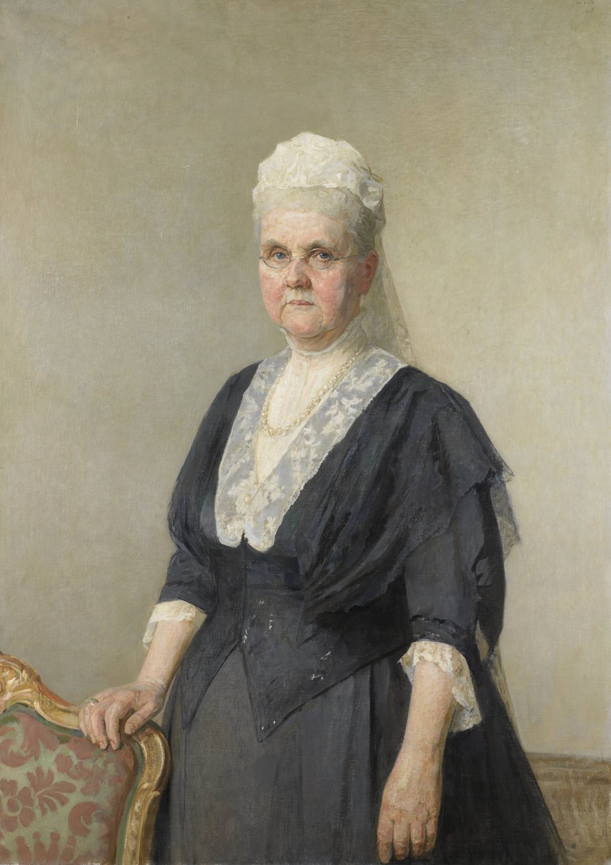 Drottning Emma, ​​prinsessan av Waldeck-Pyrmont. Änka efter kung Vilhelm III av Jan Veth