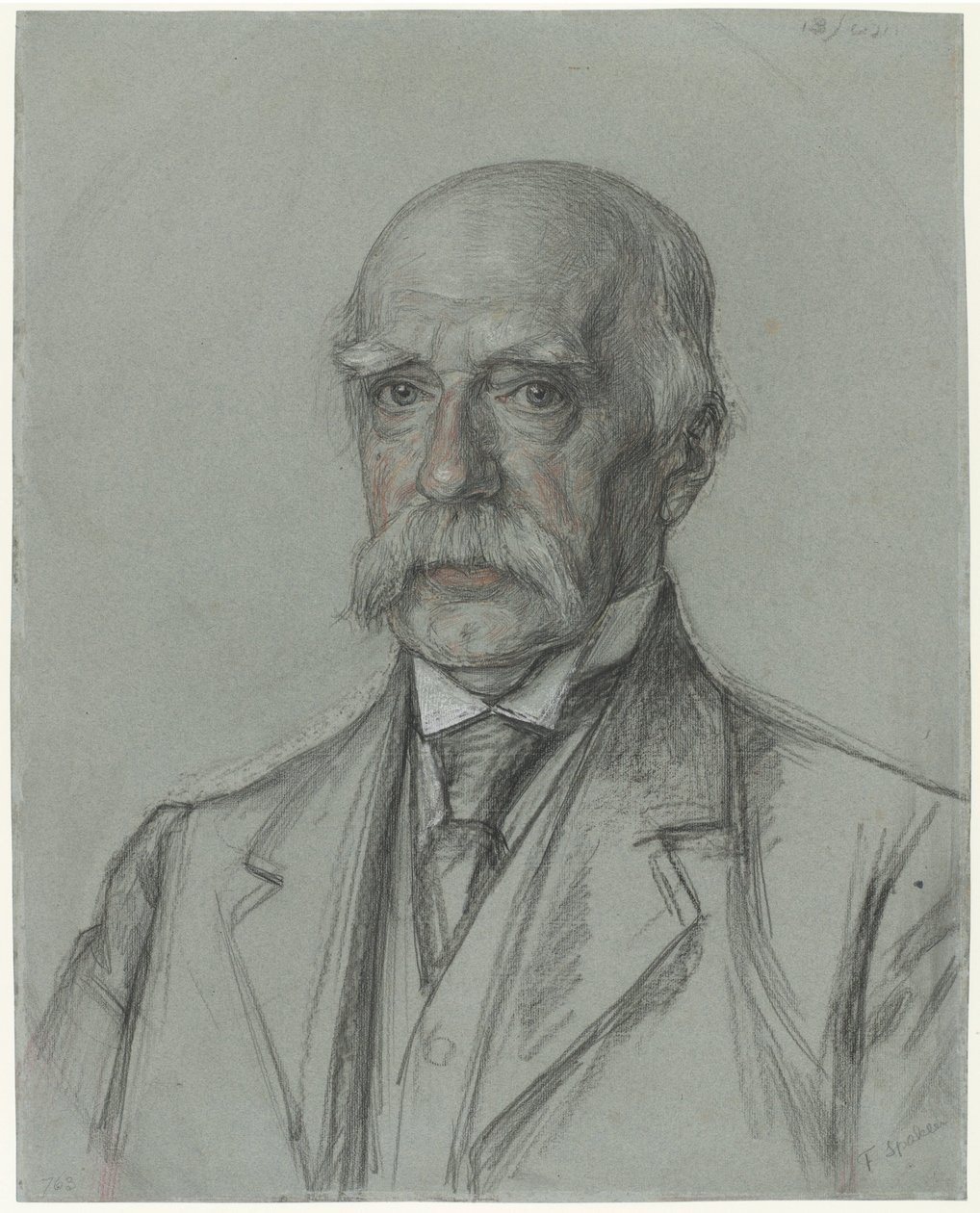 Porträtt av F.J. Spackel av Jan Veth