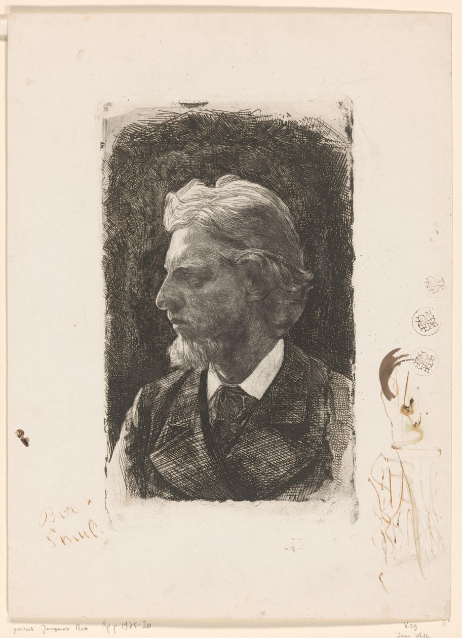 Porträtt av Jacques Perk av Jan Veth