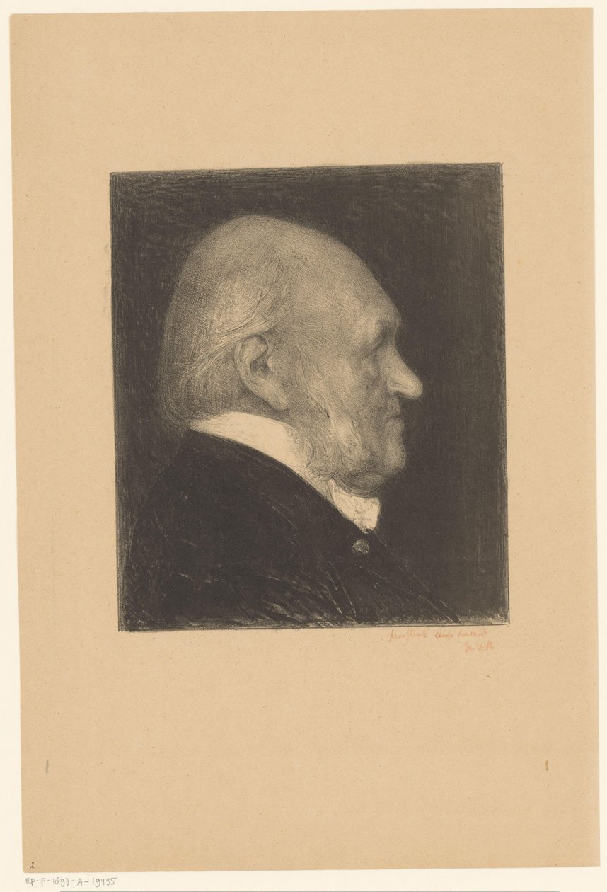 Porträtt av Nicholas Beets Famous Contemporaries (serietitel) av Jan Veth