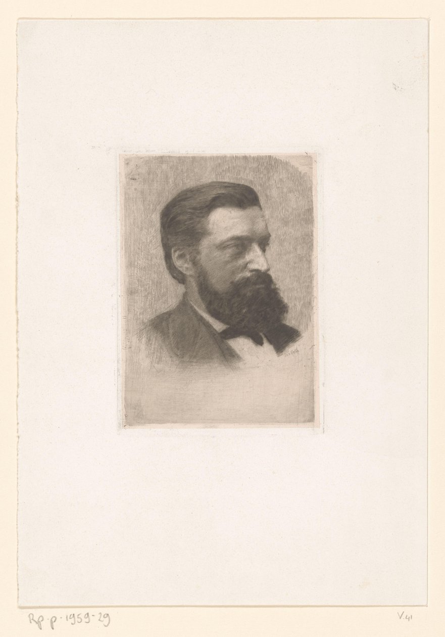 Porträtt av Thomas Theodorus Hendrikus Jorissen av Jan Veth