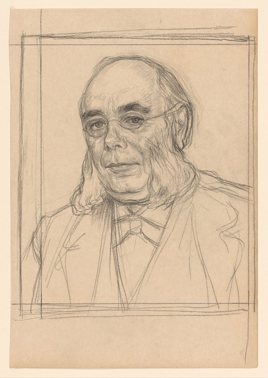 Porträtt av dr H. Pierson av Jan Veth