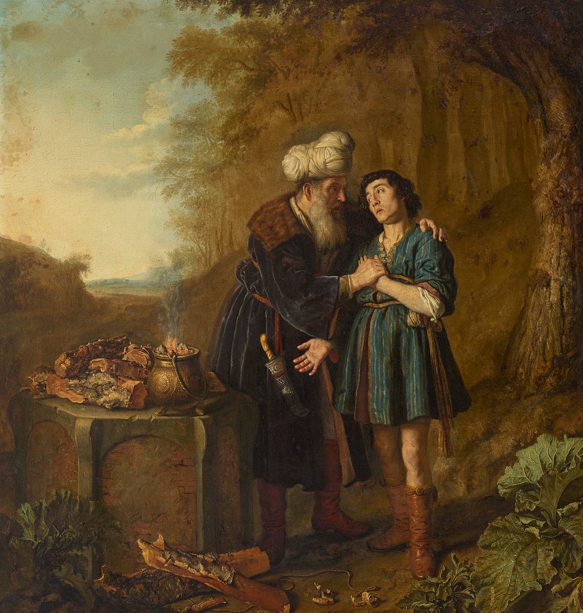 Abraham och Isak före offret av Jan Victors