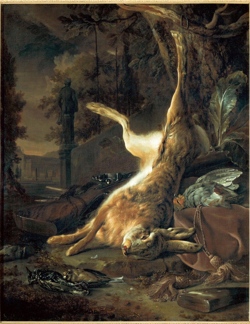 Stilleben med död hare av Jan Weenix