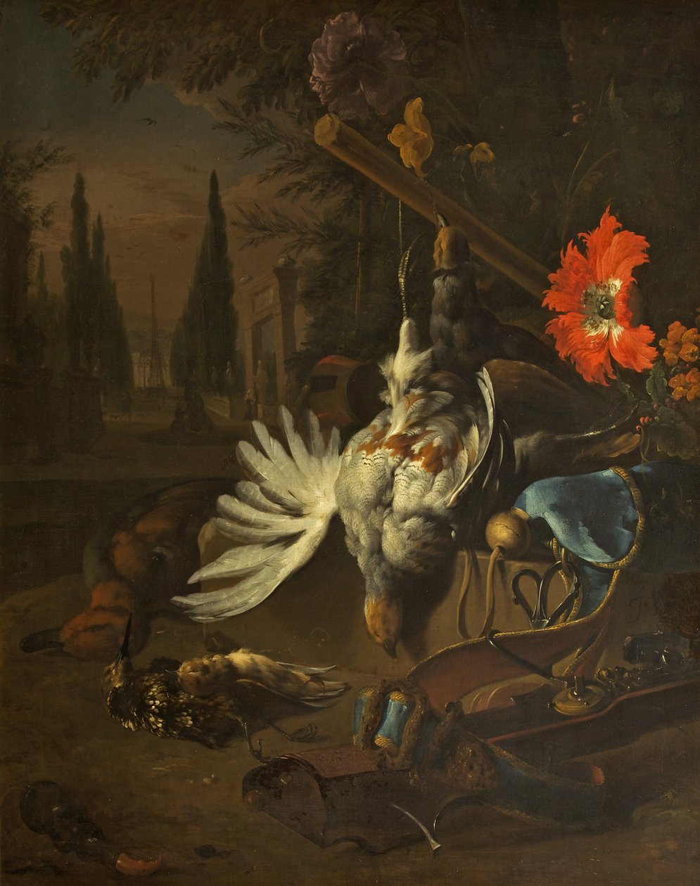 Stilleben, troligen 1691 (olja på duk) av Jan Baptist Weenix