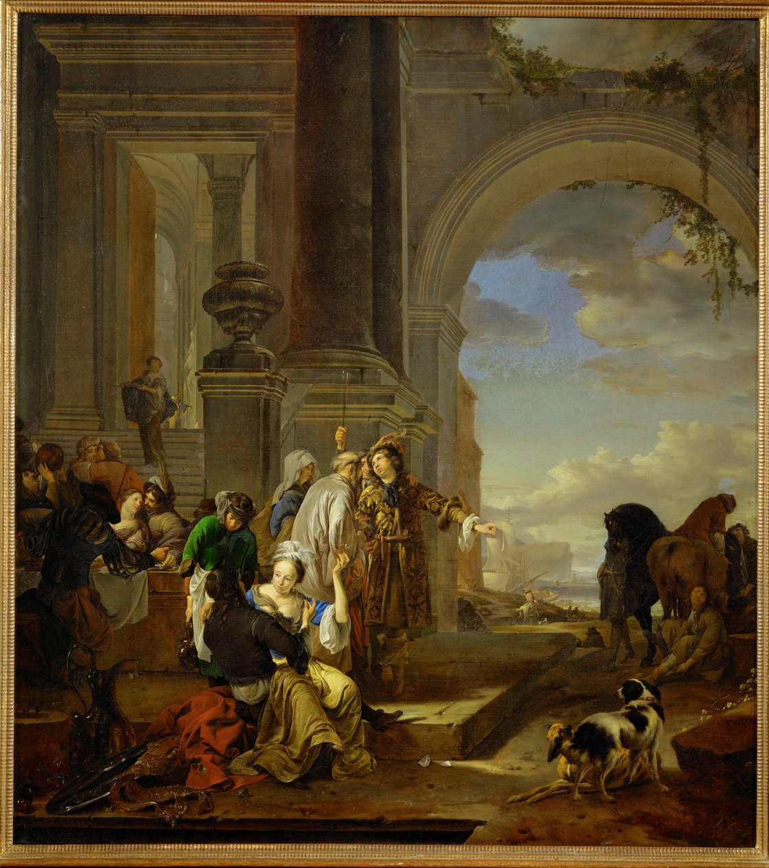 Den förlorade sonen i dåligt sällskap av Jan Weenix