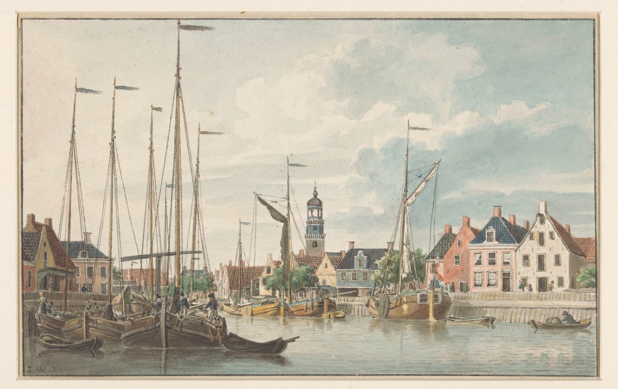 Ansikte på De Lemmer av Jan Weissenbruch