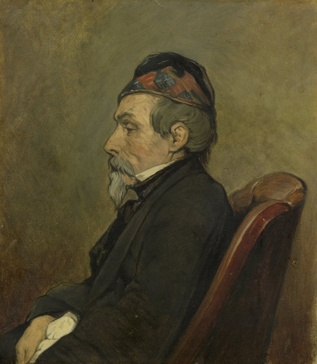 Porträtt av Johan-Hendrick-Louis Meyer av Jan Weissenbruch