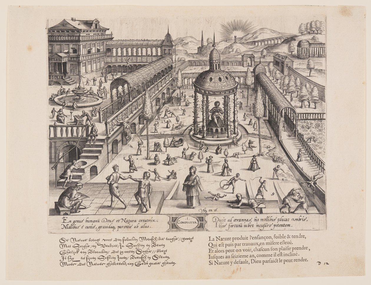 Composita,från Theatrum Vitae Humanae (Människans åldrar) av Jan Wierix