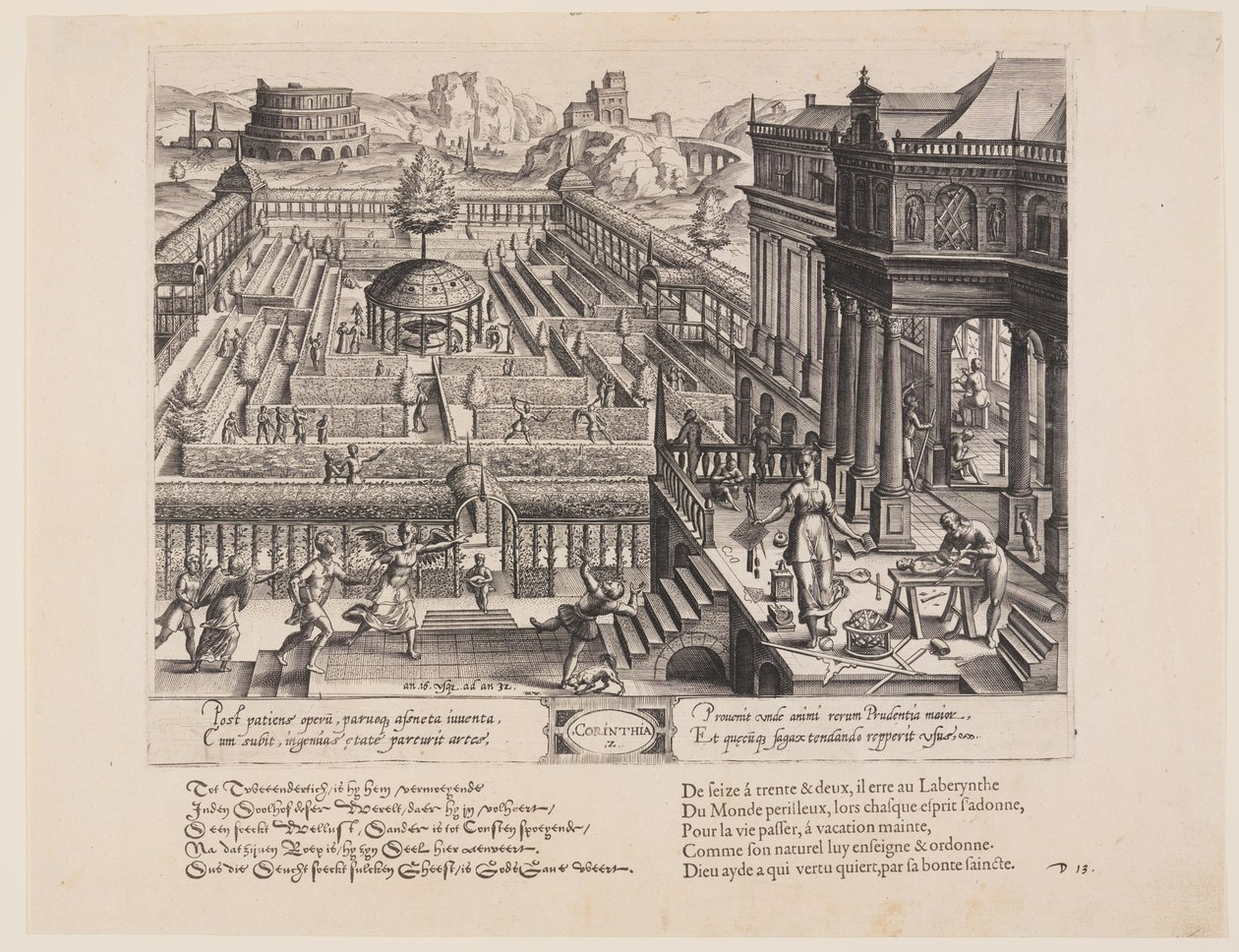 Korinthia, från Theatrum Vitae Humanae (Människans åldrar) av Jan Wierix