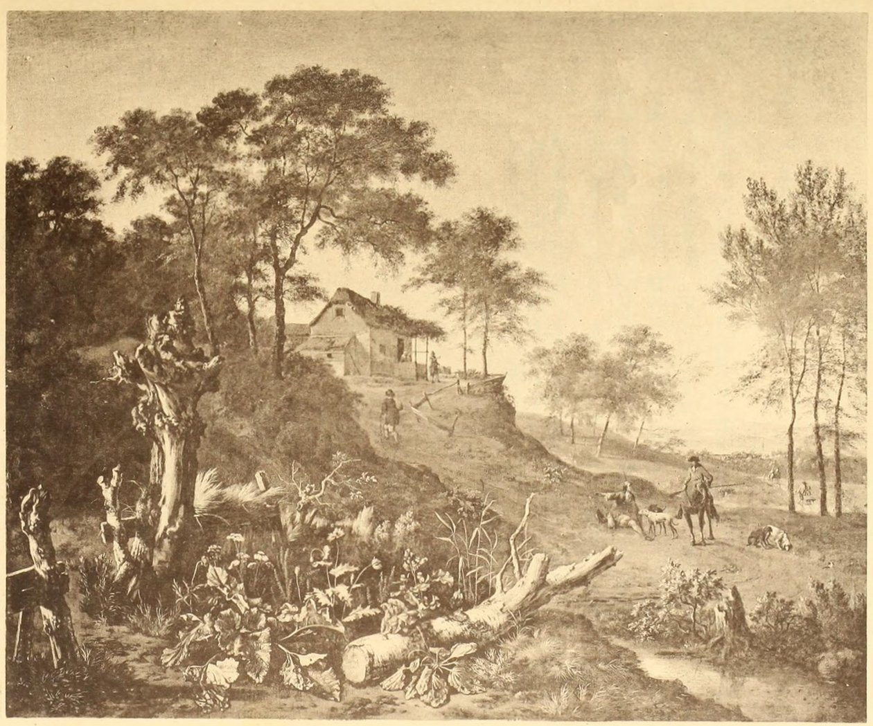 Landskap med bondgård av Jan Wijnants