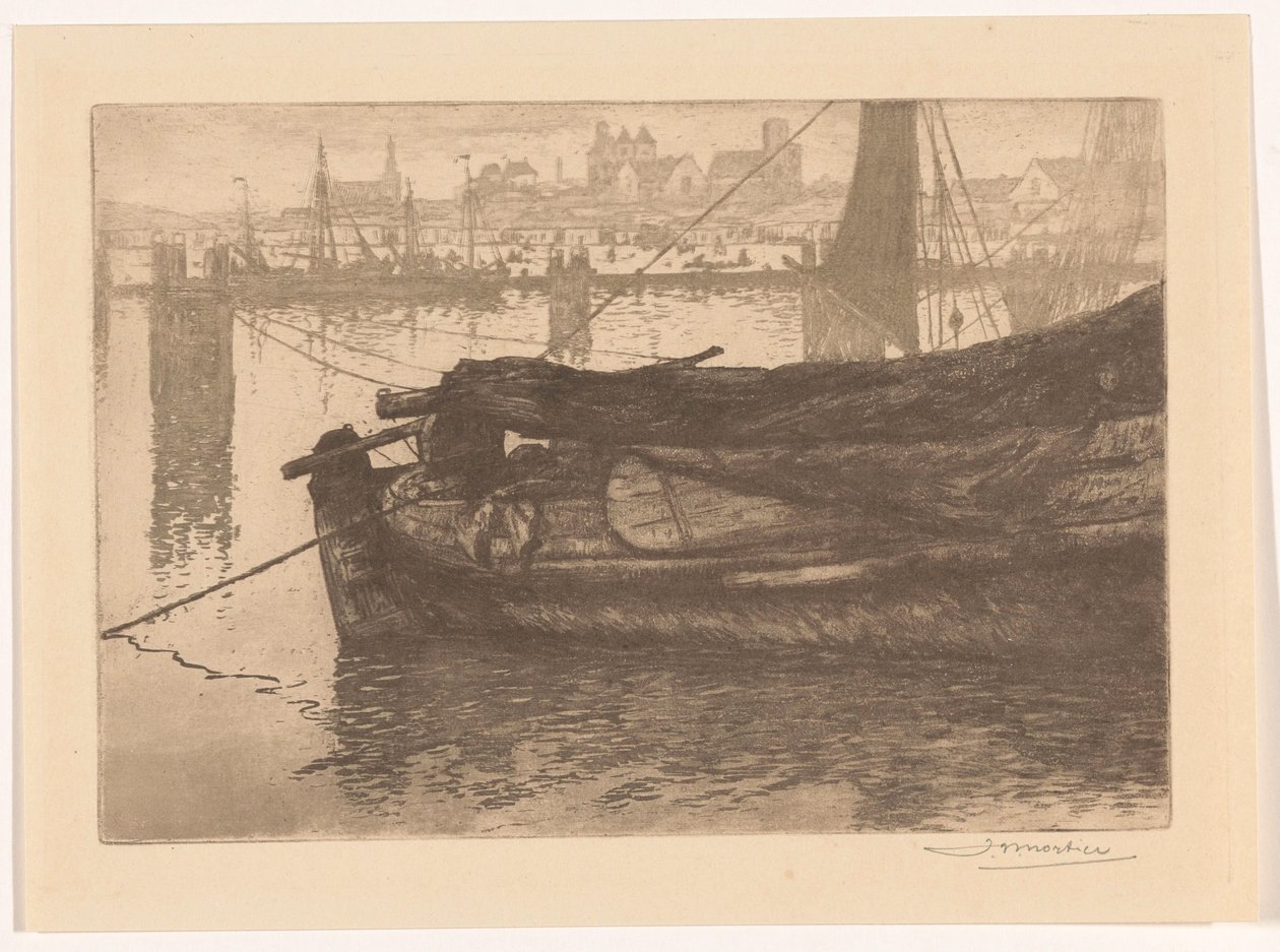 Hamnen i Scheveningen av Jan Willem Nortier (signed by artist)
