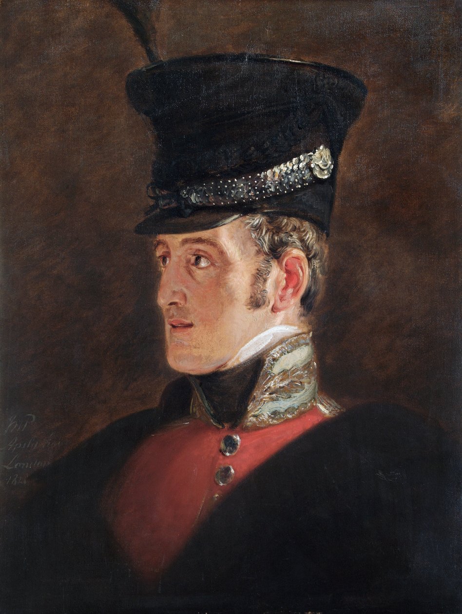 Fältmarskalk Sir John Colborne (1778-1863) 1821 (olja på duk) av Jan Willem Pieneman