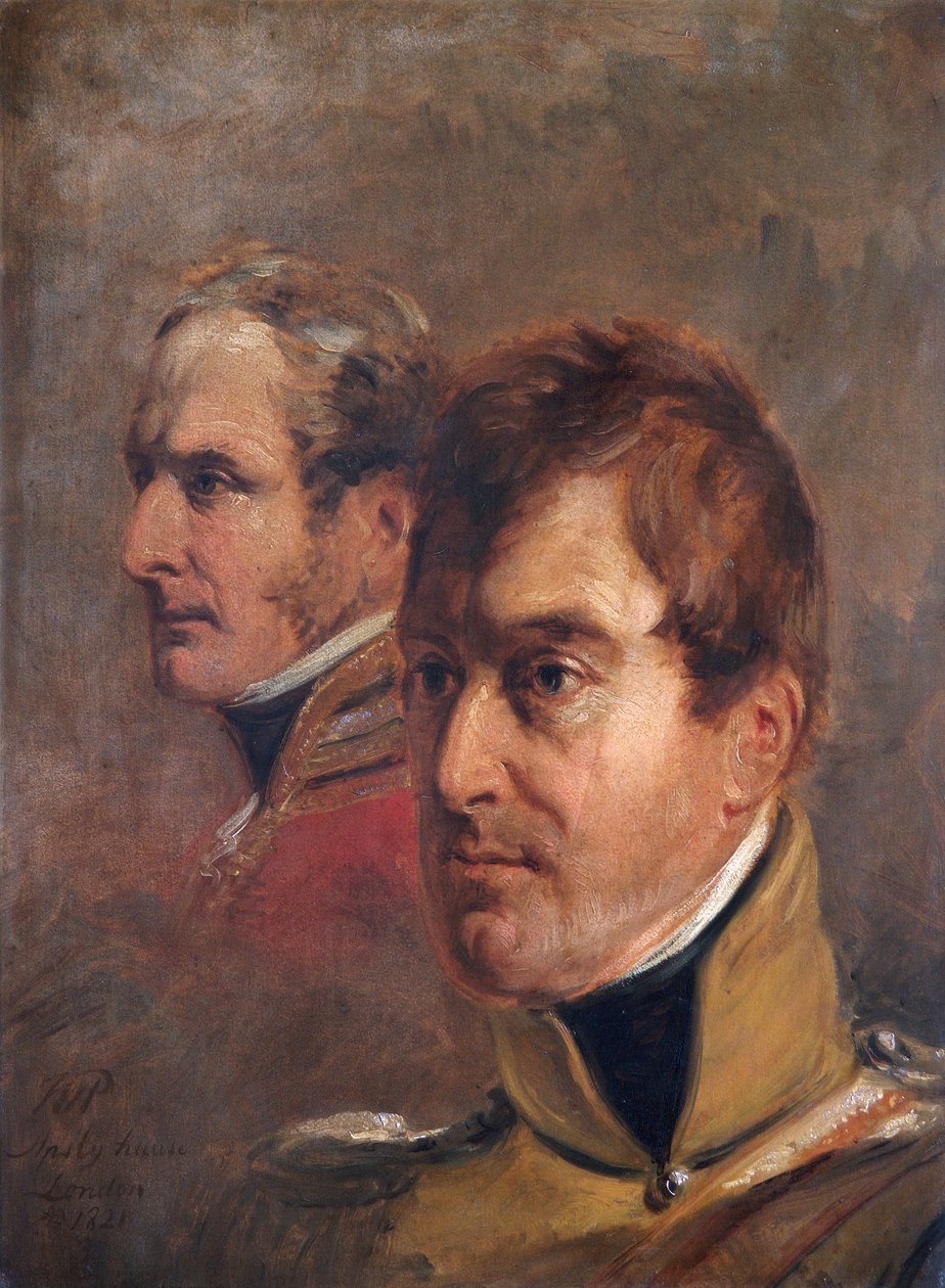 Generalmajor Sir Frederick Cavendish Ponsonby och Generalmajor Sir Colin Campbell (olja på duk) av Jan Willem Pieneman