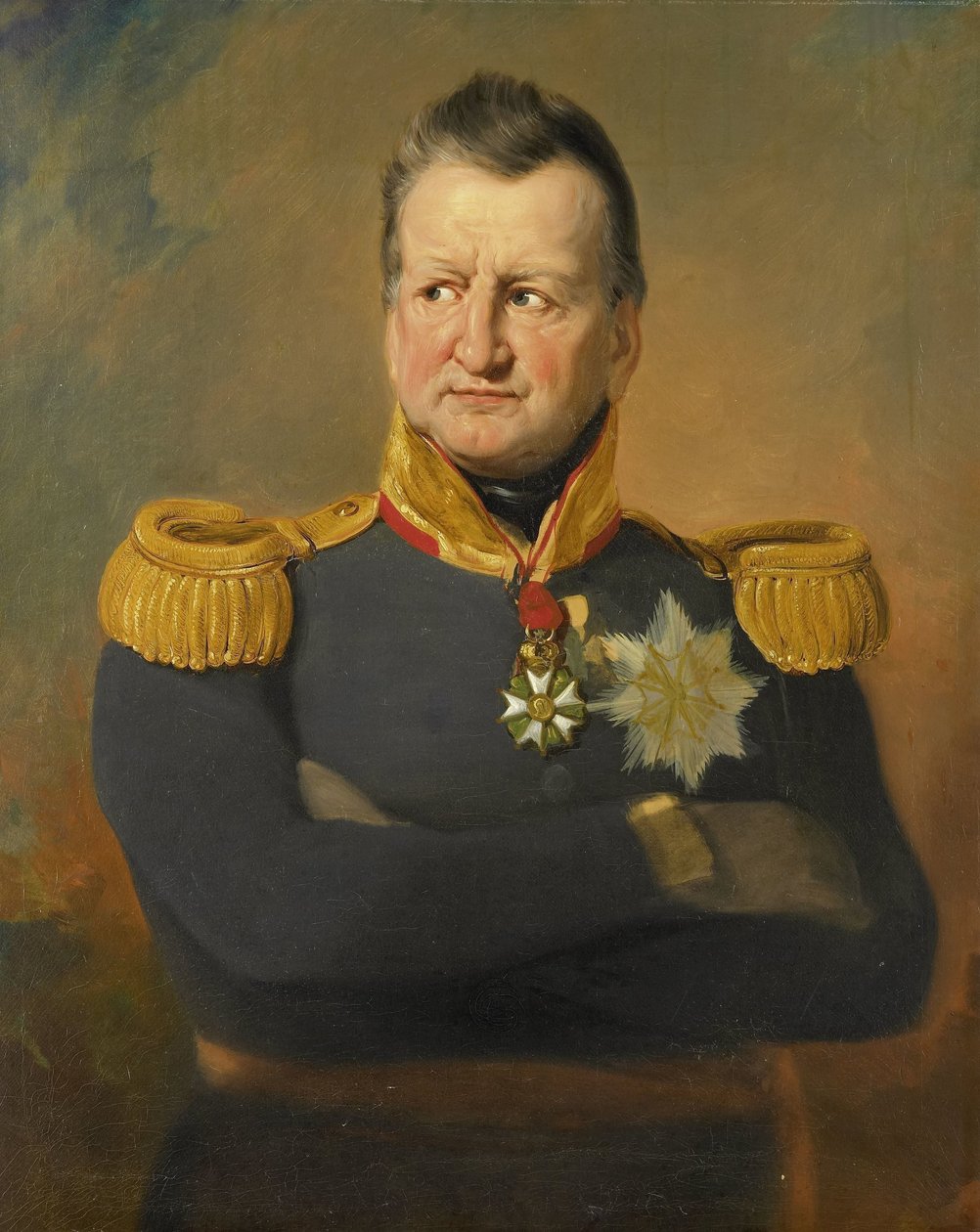 Porträtt av baron David Hendrik Chassé, generallöjtnant av Jan Willem Pieneman